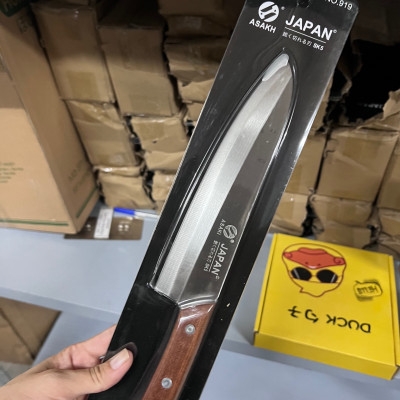 Dao thái đồ ăn, cắt gọt trái cây SEKI Nhật loại trung cán gỗ dài 30cm 