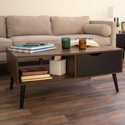 Bàn sofa phòng khách kiểu dáng đẹp nhỏ gọn SMLIFE Cantido