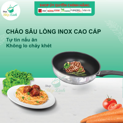 Chảo Sâu 3 Đáy Lòng Inox Chống Dính Sandwwich Fivestar