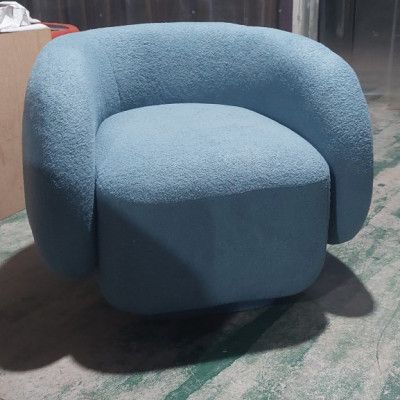 Ghế sofa đơn bọc vải lông cừu chân bọc vải cao cấp Tundo HSDCT-20