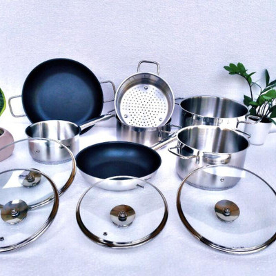 Bộ nồi Elobalay 7PCS 7 món tiện dụng cho nấu ăn - Gokitchen - Hàng chính hãng