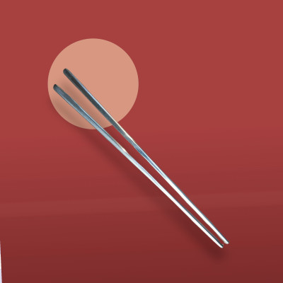 Set 10 đũa ăn hàn quốc inox 304 mẫu đặc ruột 