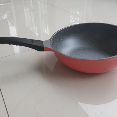 Chảo đúc chống dính vân đá ceramic Hàn Quốc cao cấp sâu lòng size 26cm - Hàng chính hãng