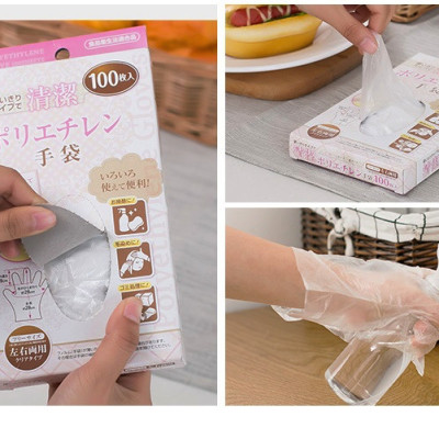 Combo 02 Set găng tay nilon dùng một lần Seiwa Pro - Nội địa Nhật