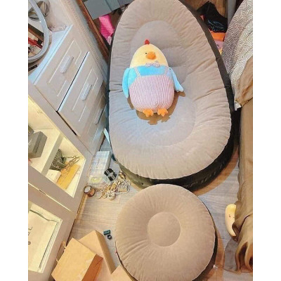 Ghế Hơi Tựa Lưng Cao Cấp + Tặng Kèm Bơm Điện 2 Chiều - Hàng Chất Lượng