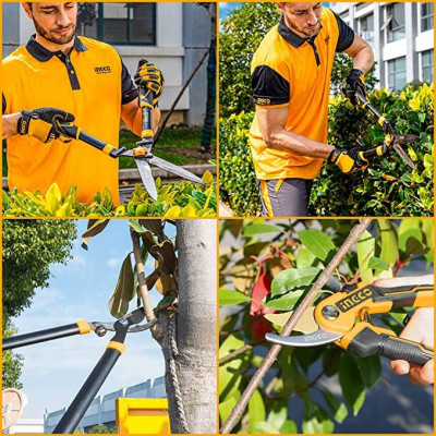 BỘ 3 KÉO CẮT CÂY KIỂNG INGCO HLT76033 - HÀNG CHÍNH HÃNG