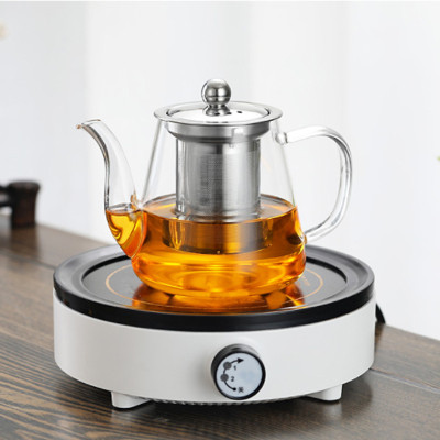 BỘ ẤM CHÉN PHA TRÀ THỦY TINH CHỊU NHIỆT 550ML _AVN46