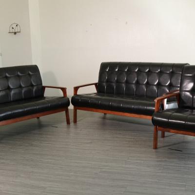 Sofa cổ điển Juno sofa ghế đôi màu nâu, đen 