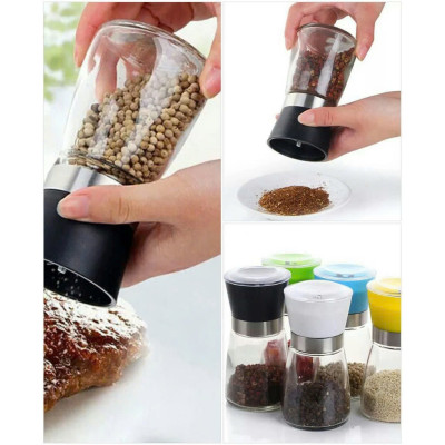 Lọ xay tiêu thủy tinh, lưỡi sứ  - Màu ngẫu nhiên