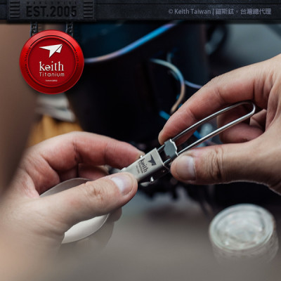Muỗng soup titanium Keith Ti5308 gấp gọn size lớn