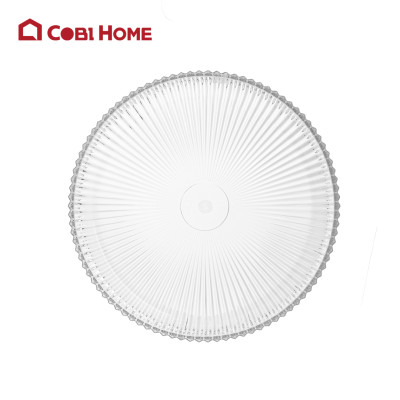 Khay trái cây nhựa JB vân gợn sóng - Trong suốt - Cobihome