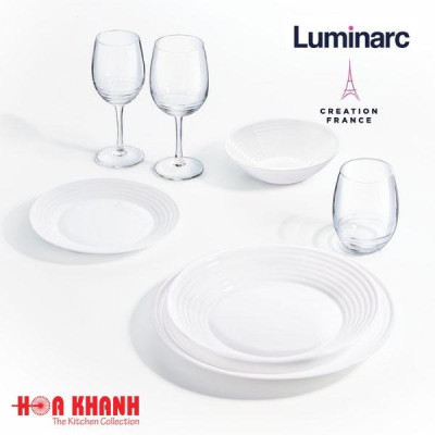 Đĩa Thủy Tinh Luminarc Diwali Harena 25cm - bộ 6 đĩa - L1839