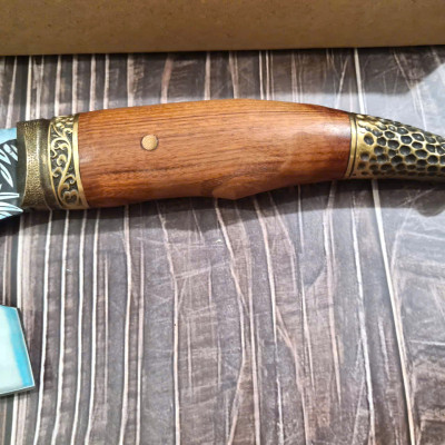 DAO BẾP - DAO THÁI CHẶT HOA VĂN HỔ MÃ A4 DT150 NT topcomshop vn