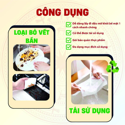 Khăn giấy ĐA NĂNG 5S 1kg dạng cuộn, lau bếp tiện lợi, thấm DẦU MỠ tốt, giấy thấm thực phẩm, bảo quản rau củ, giấy ăn