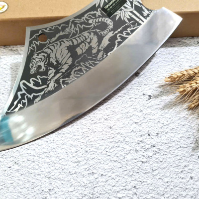 DAO BẾP - DAO THÁI CHẶT HOA VĂN HỔ kDT150 ĐỘC