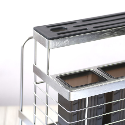 Kệ đựng đũa muỗng dao thớt đa năng inox 304 Hobby home decor KDMT