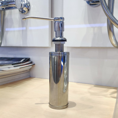 Bình đựng xà bông KG67 đựng nước rửa chén gắn bồn rửa cao cấp tiện lợi siêu bền bằng inox304 - Hàng chính hãng