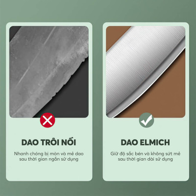 Bộ dao kéo 05 món Elmich diamond EL8404, Hàng chính hãng, thiết kế đa dụng, chuôi dao chắc chắn - JoyMall