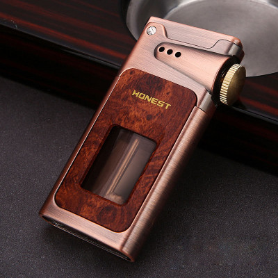 Vỏ Hột Quẹt Bật Lửa Xăng Đá Honest BCZ-805 Thiết Kế Lộ Thiên-Tặng Đá Lửa