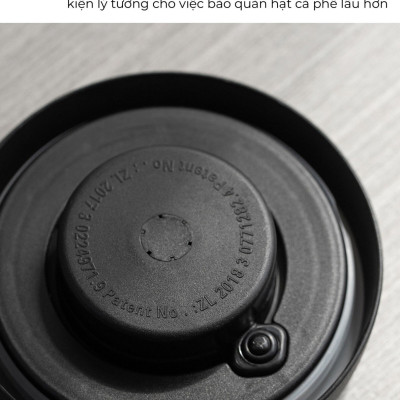 Hũ lọ inox 304 hút chân không bảo quản thực phẩm Cafede Kona
