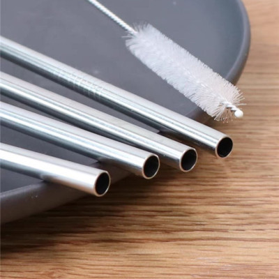 Bộ 4 Ống Hút Inox (Ống Hút inox sus 304) -Tặng cọ VS