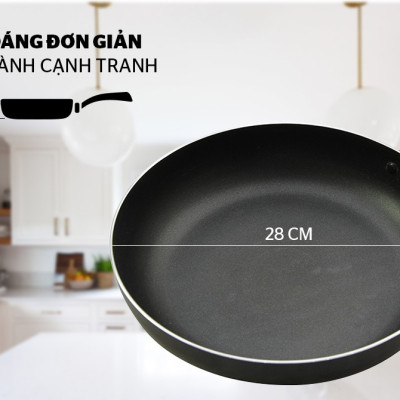 Chảo Trơn Sunhouse CT28 - Hàng Chính Hãng
