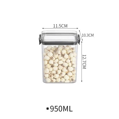 Set 5 Hộp Nhựa Đựng Ngũ Cốc H55, Bánh Kẹo, Thực Phẩm Khô - Hộp Đựng Trong Suốt Nắp Kín Chống Ẩm Cao Cấp - HÀNG CHÍNH HÃNG MINIIN