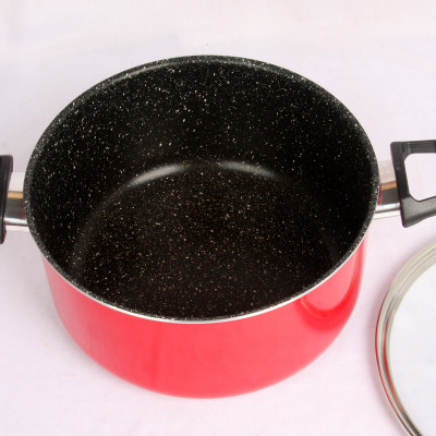 Tặng cặp nhấc nồi silicon- Combo 2 món , nồi chống dính vân đá Kimscook size 20 cm và Chảo đúc chống dính Ecoramic Megastone sâu lòng tím 28 cm, dùng được tất cả các bếp( trừ bếp từ)