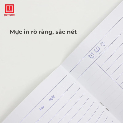 Vở kẻ ngang Hồng Hà 120 trang - Gáy vuông ép keo - GenZ 1100 định lượng 58 gm2 (Giấy mỏng) độ sáng 90-92 ISO, Khổ vở 180 x 252 mm (Giao bìa ngẫu nhiên)