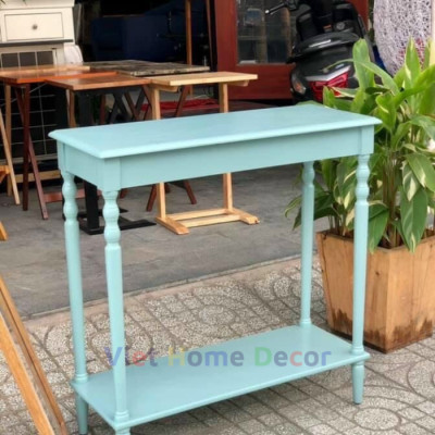 Bàn Console Trang Trí Chân Tiện Màu Xanh Lam 9001- Thương hiệu Viet Home Decor