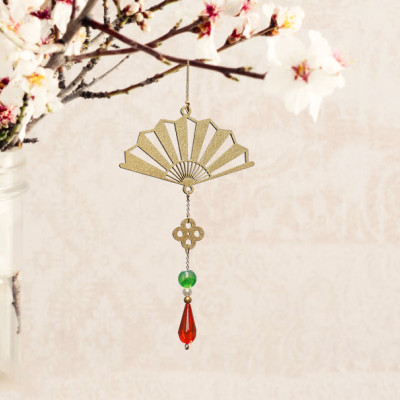 Bộ 11 dây treo trang trí Tết, phụ kiện handmade bằng gỗ sơn đỏ sang trọng , treo Mai, Đào, Lan- COMBO MIX11