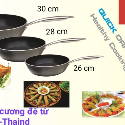 Chảo rán kim cương sâu lòng đáy từ Orkin đủ size