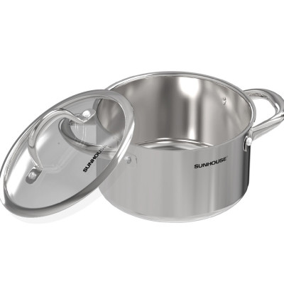 NỒI INOX 304 ĐÁY LIỀN SUNHOUSE SHG706-18 - Hàng Chính Hãng