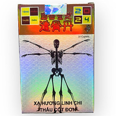 Viên uống đau nhức xương khớp Xạ hương linh chi thấu cốt đơn xuất xứ Singapore - Hộp 30 viên - Mã số 1500