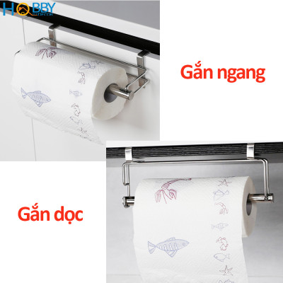 Móc treo cuộn giấy dài lâu bếp gắn tủ inox 304 Hobby home decor MGC