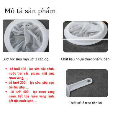Rây Lọc Sữa Hạt Cao Cấp - Túi Vải Lọc Sữa Đậu Nành, Lọc Bã Hạt Tiện Dụng - Hàng Loại 1 - Chính Hãng MINIIN