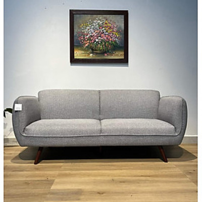 Sofa băng viền Tundo chuẩn xuất khẩu 1m8 màu kem