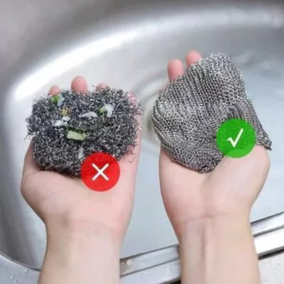 COMBO 3 Miếng Vải Lưới Đa Năng, Khăn Sợi Kim Loại, Chống Mài Mòn, Lau Bát Đũa, Nồi Chảo Tiện Dụng, Sạch Sẽ Khu Bếp - Takyhome 5154set3