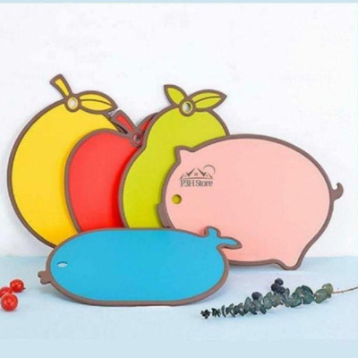 Thớt nhựa kháng khuẩn Lock&Lock viền Silicone nhiều hình dạng màu sắc CSC55