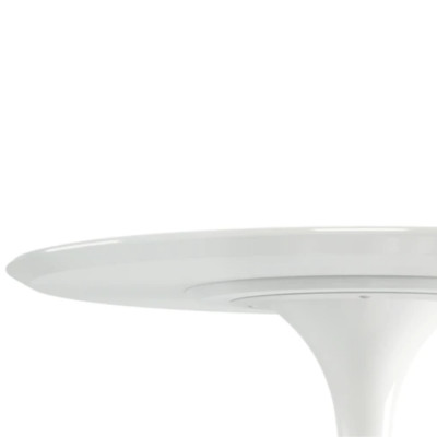 Bàn chân trụ cao đúc composite nguyên khối Bàn bar mặ tròn nhỏ gọn để bình hoa trang trí phòng khách tiêu chuẩn Châu Âu - Livingroom decor bar table TB Tulip -06S