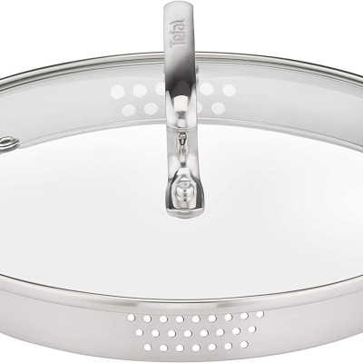 Bộ Nồi 4 Sets TEFAL G719S7 Có Vạch Chia, Gồm 7 Chi Tiết Nhập Khẩu Đức, Chất Liệu Thép Không Gỉ, Dùng Cho Mọi Loại Bếp, Bền Gấp 6 Lần Chảo Thường - Hàng Nhập Khẩu