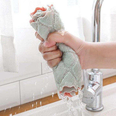 Khăn lau bếp cao cấp 2 mặt siêu dai siêu thấm nước siêu mềm mại 16x27cm sẵn kho sll mời sỉ