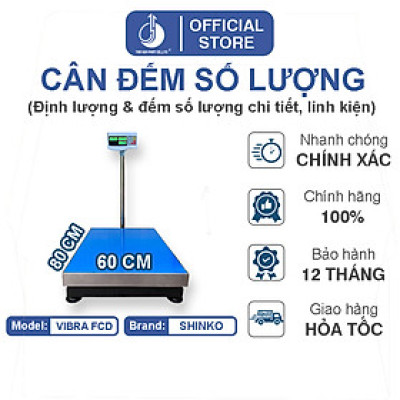 Cân Đếm Số Lượng Vibra FCD - Mặt Bàn Cân 600X800MM