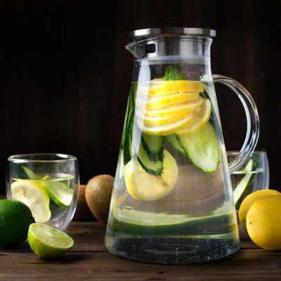 Bình nước thuỷ tinh siêu chịu nhiệt 400 độ C cao cấp 1 lít 