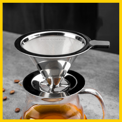 Phễu V60 Bằng Thép Hình Nón (Pour over)