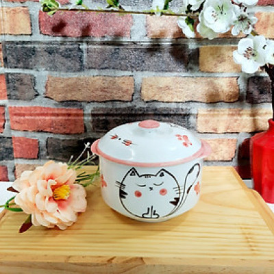 Thố chưng yến gốm sứ Bát Tràng hàng vẽ tay xuất dư cao cấp