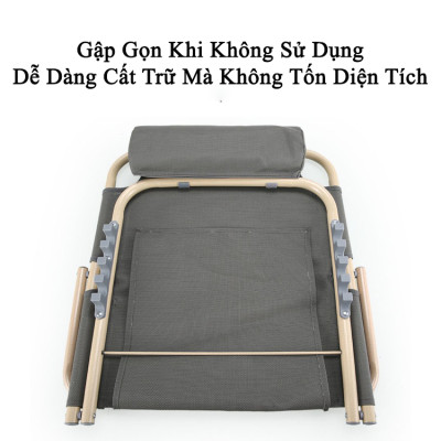 Ghế Bệt Tựa Lưng Thư Giãn KUNBE 5 Cấp Độ, Có Thể Gập Gọn Phù Hợp Cho Người Già Người Bệnh, Học Sinh, Nhân Viên Văn Phòng