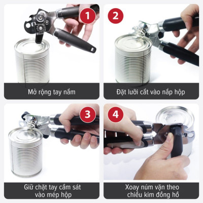 Dụng cụ khui nắp hộp đa năng - màu giao ngẫu nhiên