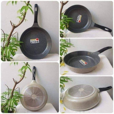 Chảo vân đá Lock&Lock dòng Stone 7 lớp các size từ 24cm đến 30cm LCA6243 LCA6263 LCA6283 LCA6285D LCA6305D