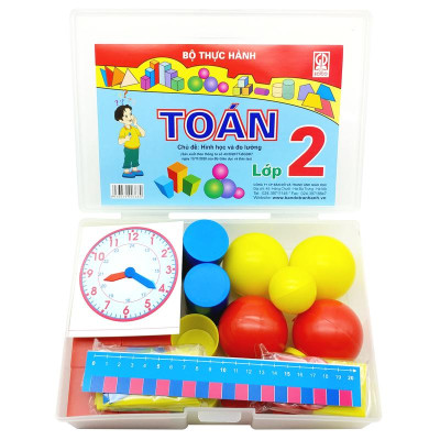 Bộ 2 Hộp Thực Hành Toán Lớp 2 (180 Chi Tiết) 2021